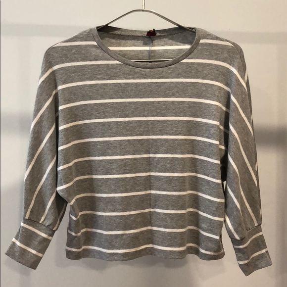 POOF! | Striped 3/4 Crop | Size Girls Large (14) - Picture 1 of 3